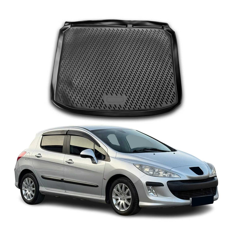 Tapis de Coffre pour Peugeot 308 2007-2014 TPE Noir