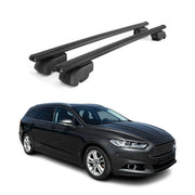 Barres de toit Transversales pour Ford Mondeo mk5 Wagon 2014-22 Noir ABE