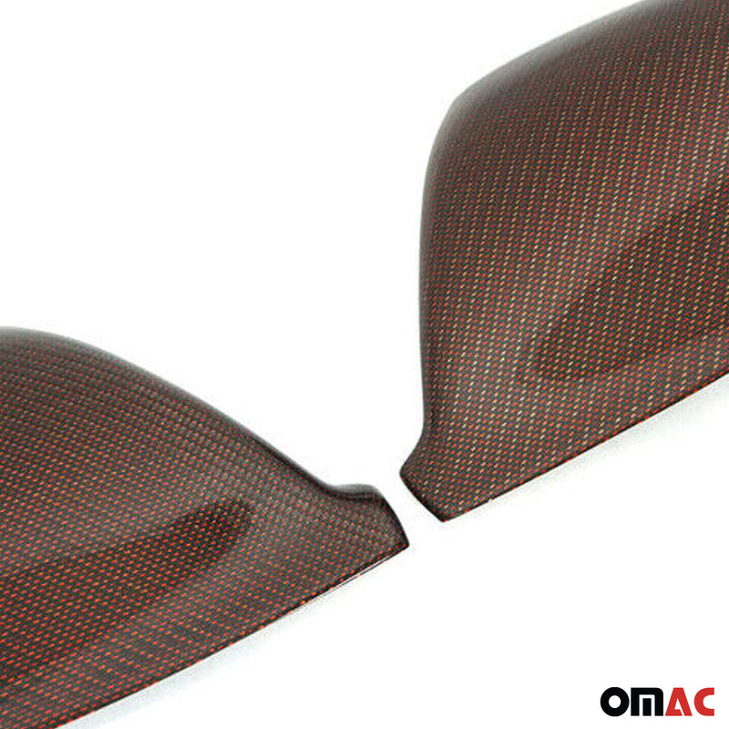 Coques de Rétroviseurs pour VW Amarok 2010-2021 en Carbone Rouge