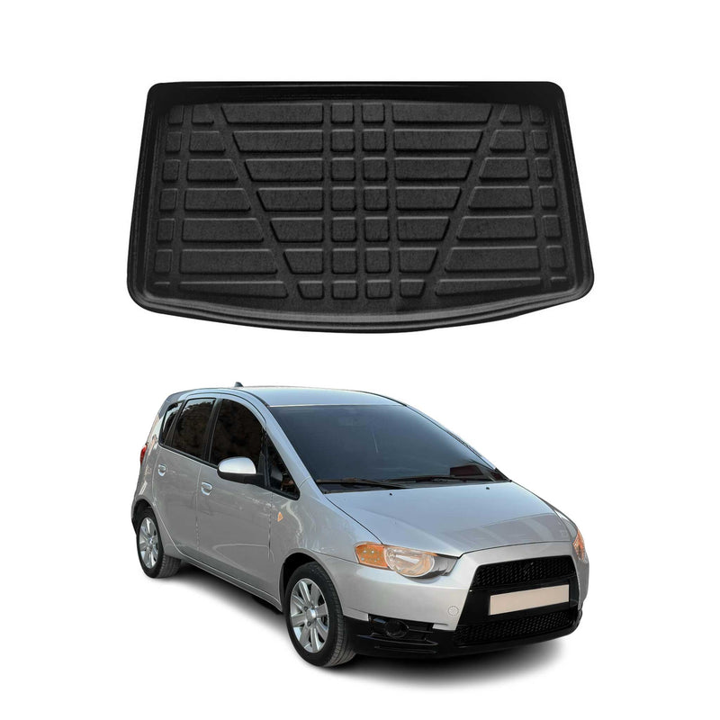 Tapis de Coffre pour Mitsubishi Colt FL 2008-2013 HB en TPE Noir