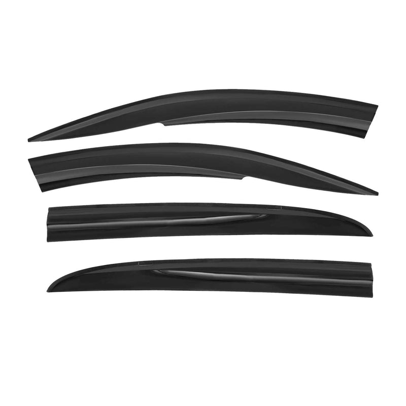 Déflecteurs de Vent pluie d'air pour Renault Megane 2002-2009 HB Acrylique Noir