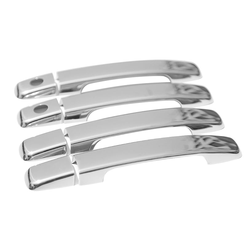 Couverture de poignée de porte pour Nissan Navara 2005-2015 Acier Gris 4Pcs