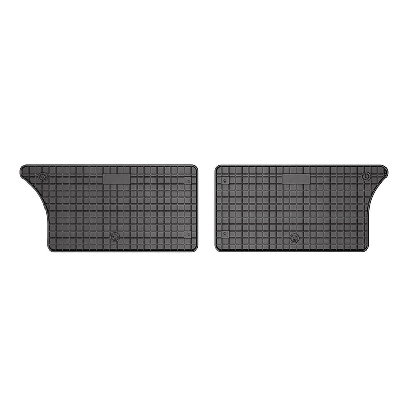 Tapis de Sol pour Seat Alhambra 1995-2010 Convient à 3ème rangée Noir Caoutchouc