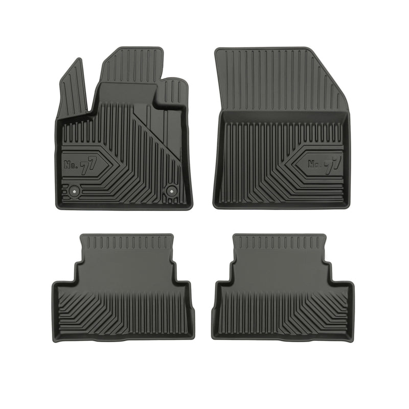 Tapis de Sol de Voiture pour Opel Grandland I 2021-2024 TPE Imperméable 4Pcs