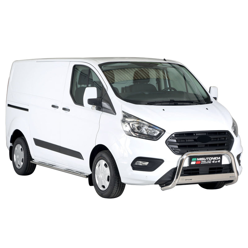 Pare-buffle Avant pour Ford Transit Custom L1 - L2 2018-2022 63 mm en Acier Gris