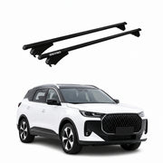Menabo Barres de toit pour Ebro S700 / Chery Tiggo 7 2025-26 Alu Noir 2 Pièces