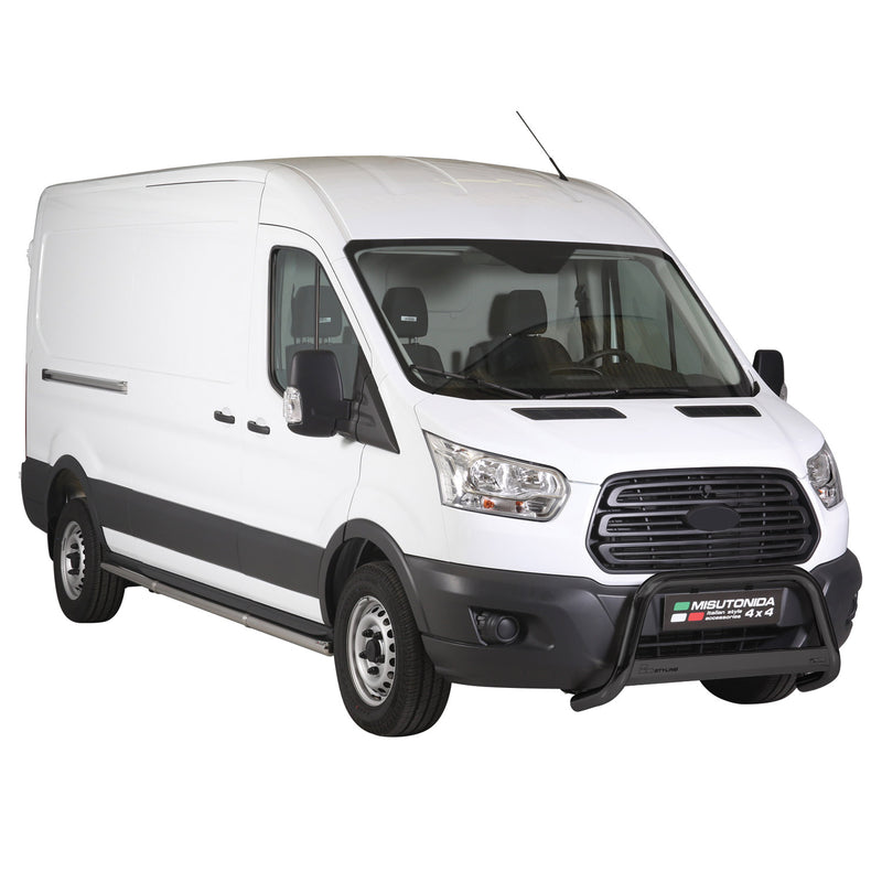 Pare-buffle Avant pour Ford Transit 2014-2024 63 mm en Acier Noir