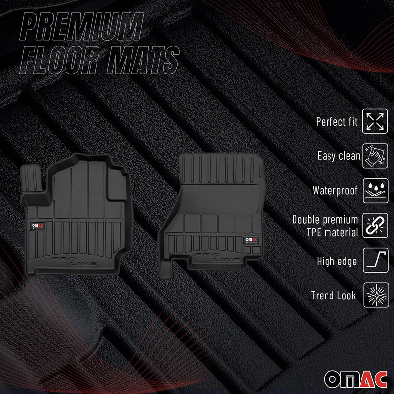 Tapis de Sol pour Nissan NV200 2014-2022 TPE Noir