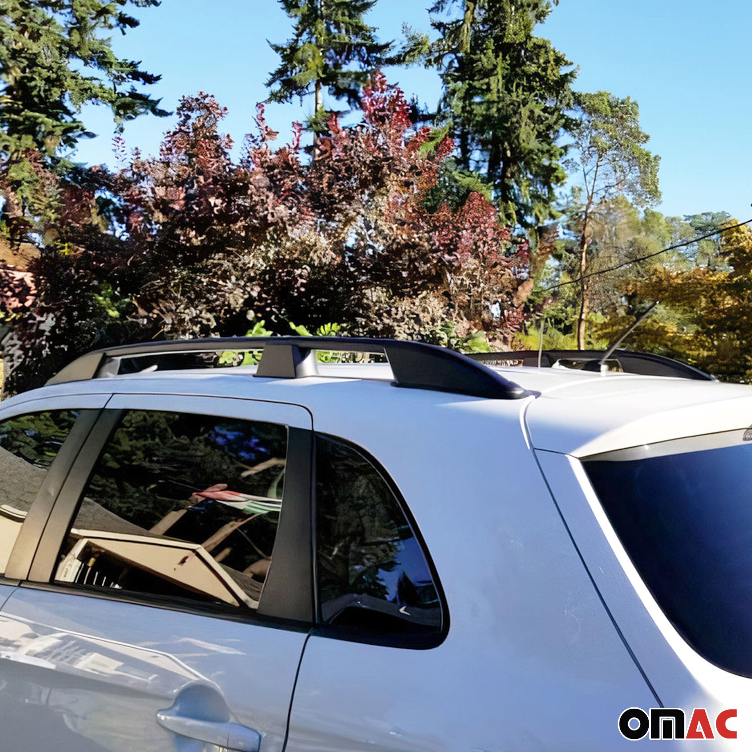 Barres de toit longitudinales pour Opel Vivaro / Zafira Life 2019-25 L2 Alu Noir