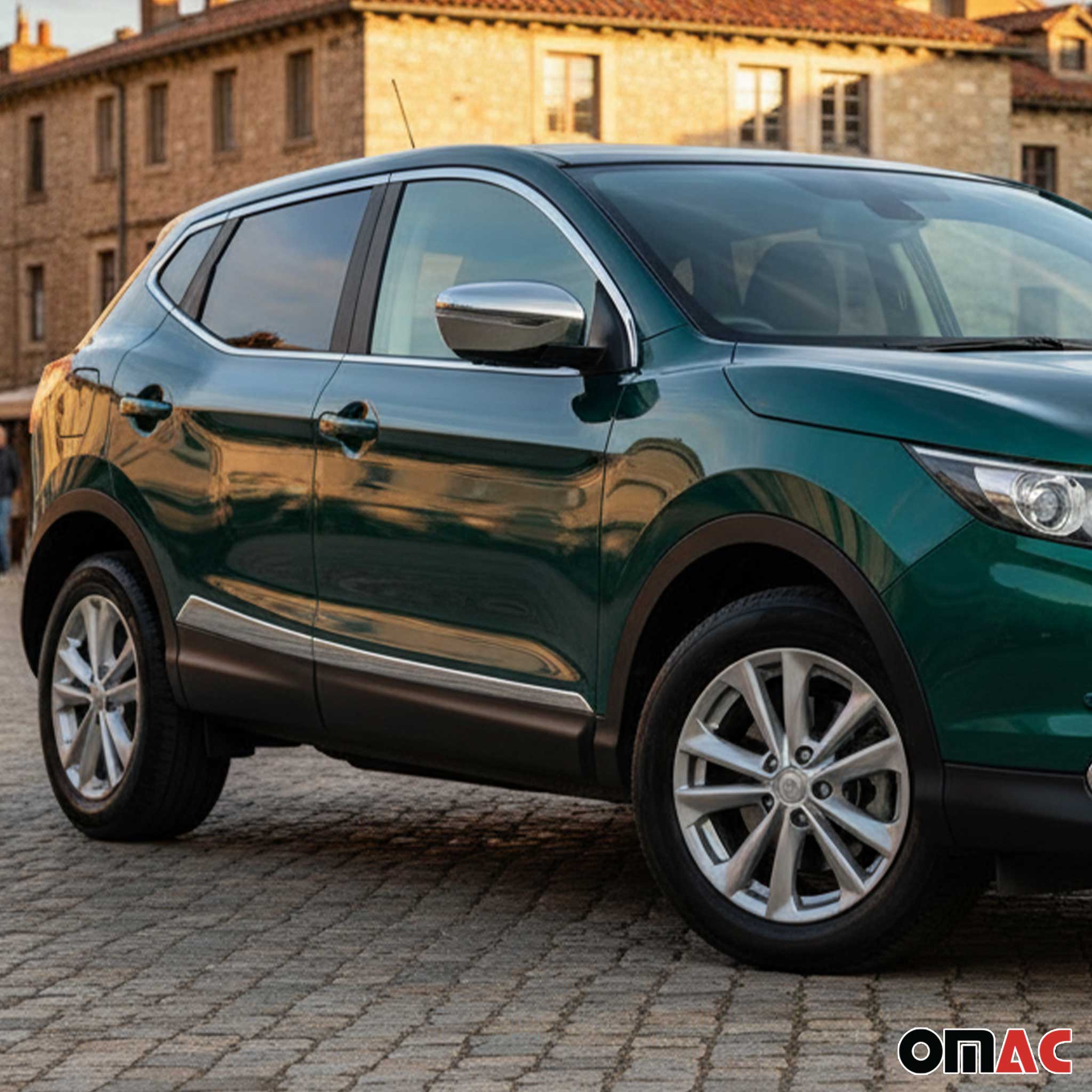 Garniture Baguette de porte latérale pour Nissan Qashqai J11 2014-2021 inox 4Pcs