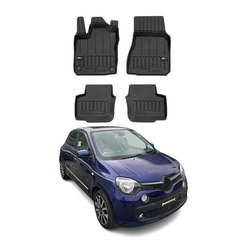 Tapis de Sol pour Renault Twingo 2014-2022 TPE Noir