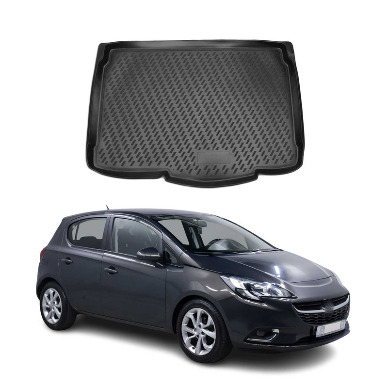 Tapis de Coffre pour Opel Corsa E 2014-2020 TPE Noir