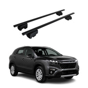 Barres de toit Transversales pour Suzuki SX4 S-Cross 2021-2026 ABE Fer Noir