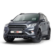 Pare-Buffle Avant Pour Ford Kuga II 2017-2019 Facelift Noir Acier Inoxydable ABE