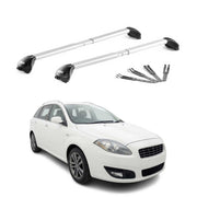 Barres de toit pour Fiat Croma 2005-2010 Aluminium Gris Argenté 2 pièces ABE