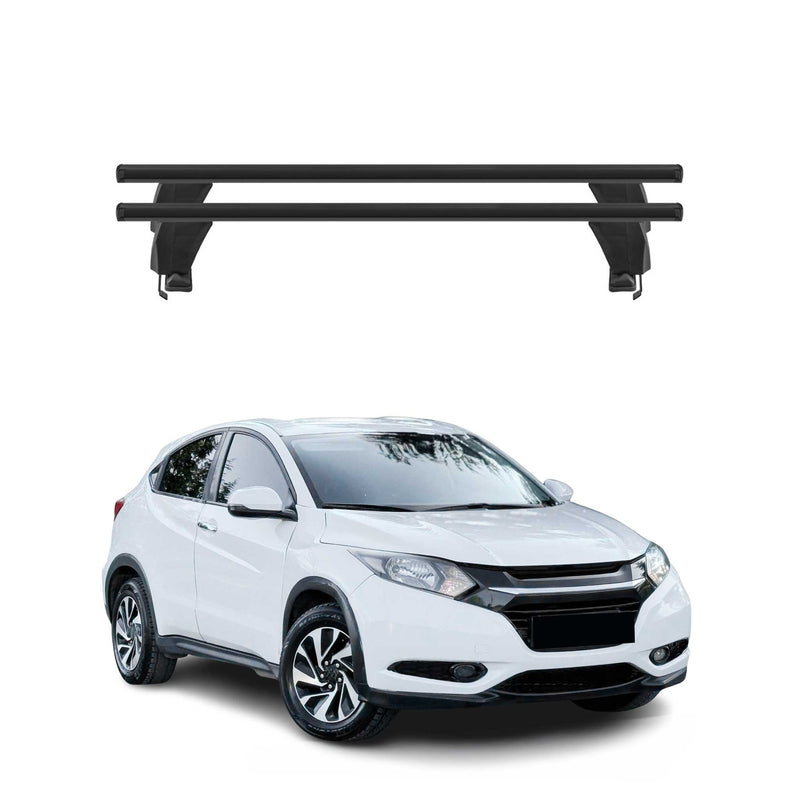 Menabo Barres de toit Transversales pour Honda HR-V 2015-2025 Noir ABE 2x