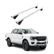 Barres de toit Transversales pour Ford Ranger IV 2022-2026 Acier Gris 2Pcs