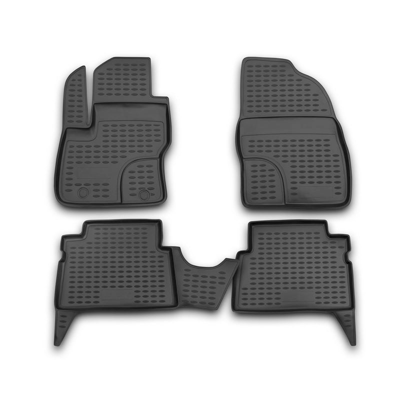 OMAC Tapis de sol pour Ford Kuga C394 2008-2012  sur mesure en caoutchouc Noir