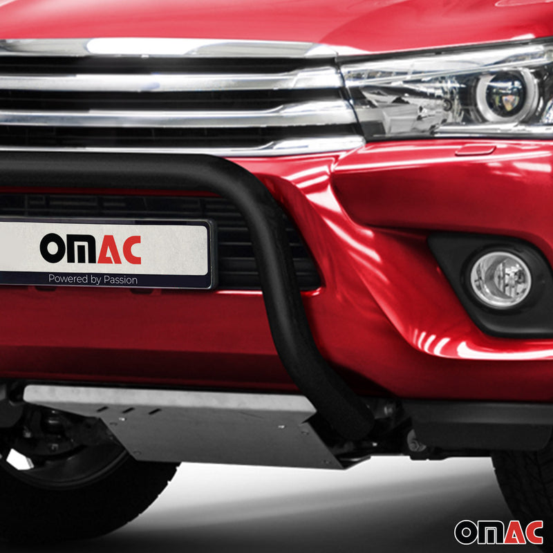 Pare-Buffle Avant Pour Toyota Hilux 2015-2017 Acier Noir