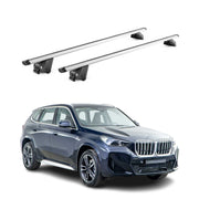 Barres de toit transversales pour BMW X1 U11 2023-2026 Alu Gris Argenté 2x ABE