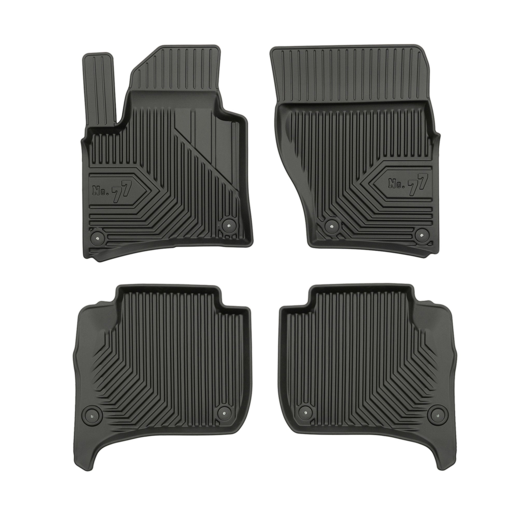 Tapis de Sol de Voiture pour Porsche Cayenne II 2010-2017 TPE Imperméable 4Pcs