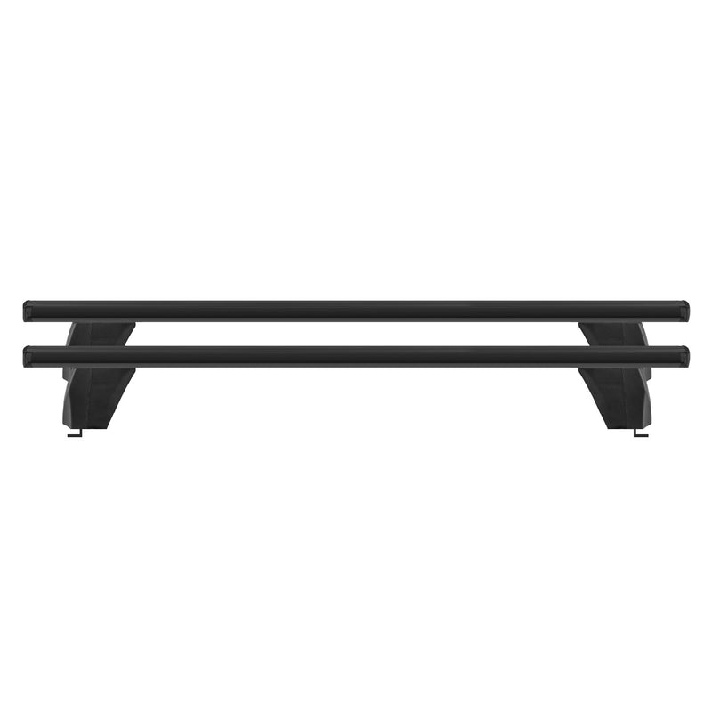 Menabo Barres de toit Transversales pour VW Amarok 2010-2016 Alu Noir TUV 2x