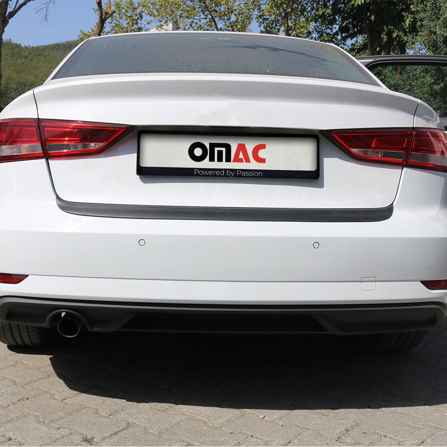 Protection seuil de pare-chocs arriére pour Audi A3 8V Berline 2016-2020 ABS