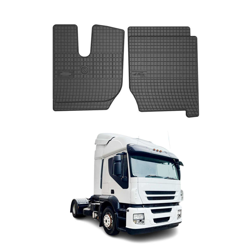 Tapis de Sol pour Iveco Stralis 2002-2019 Noir Caoutchouc