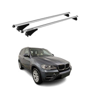 Tiger Barres de toit transversales pour BMW X5 E70 2010-2013 Gris