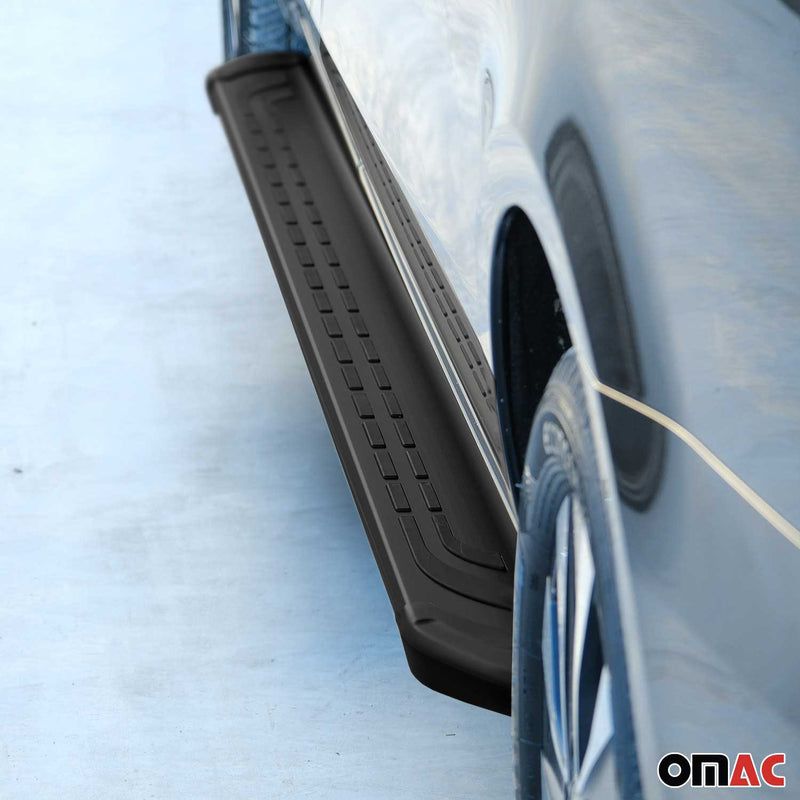 Marchepieds Latéraux Pédale pour Skoda Kamiq 2020-2025 Aluminium Noir 2x