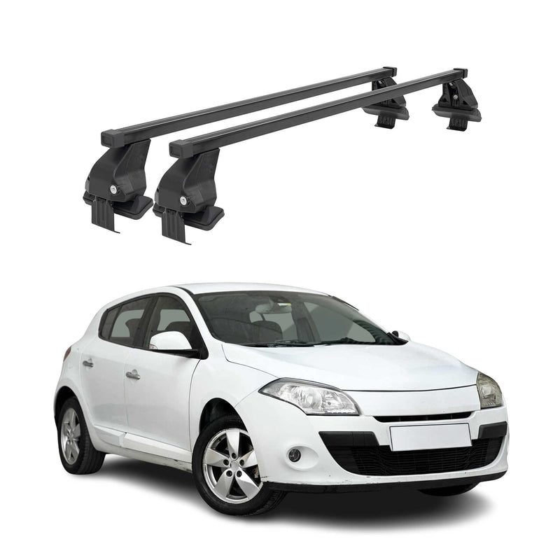 Barres Transversales Menabo pour Renault Megane III 2008-2016 Noir