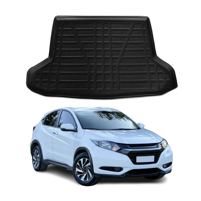 Tapis de Coffre pour Honda HR-V 2016-2021 en TPE Noir 1x