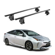 Barres de toit transversales acier pour Toyota Prius IV XW50 2015-2022 Noir 2Pcs