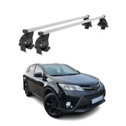 Barres de toit transversales pour Toyota RAV4 2013-2018 Acier Gris