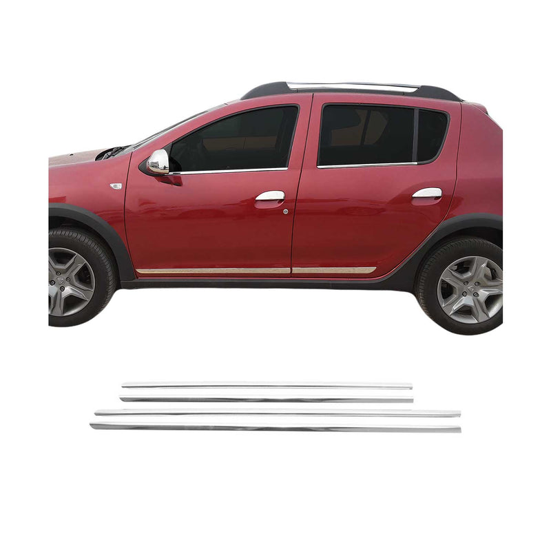 Garniture de Fenêtre pour Dacia Sandero HB 2012-2017 Acier Inox 4Pcs