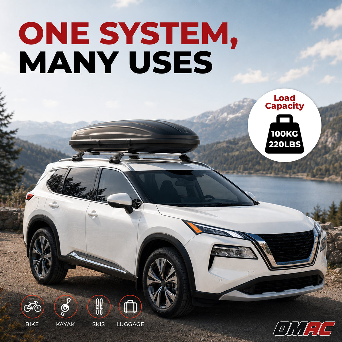 Barres de toit transversales pour Toyota Land Cruiser J250 2024 Alu Gris ABE