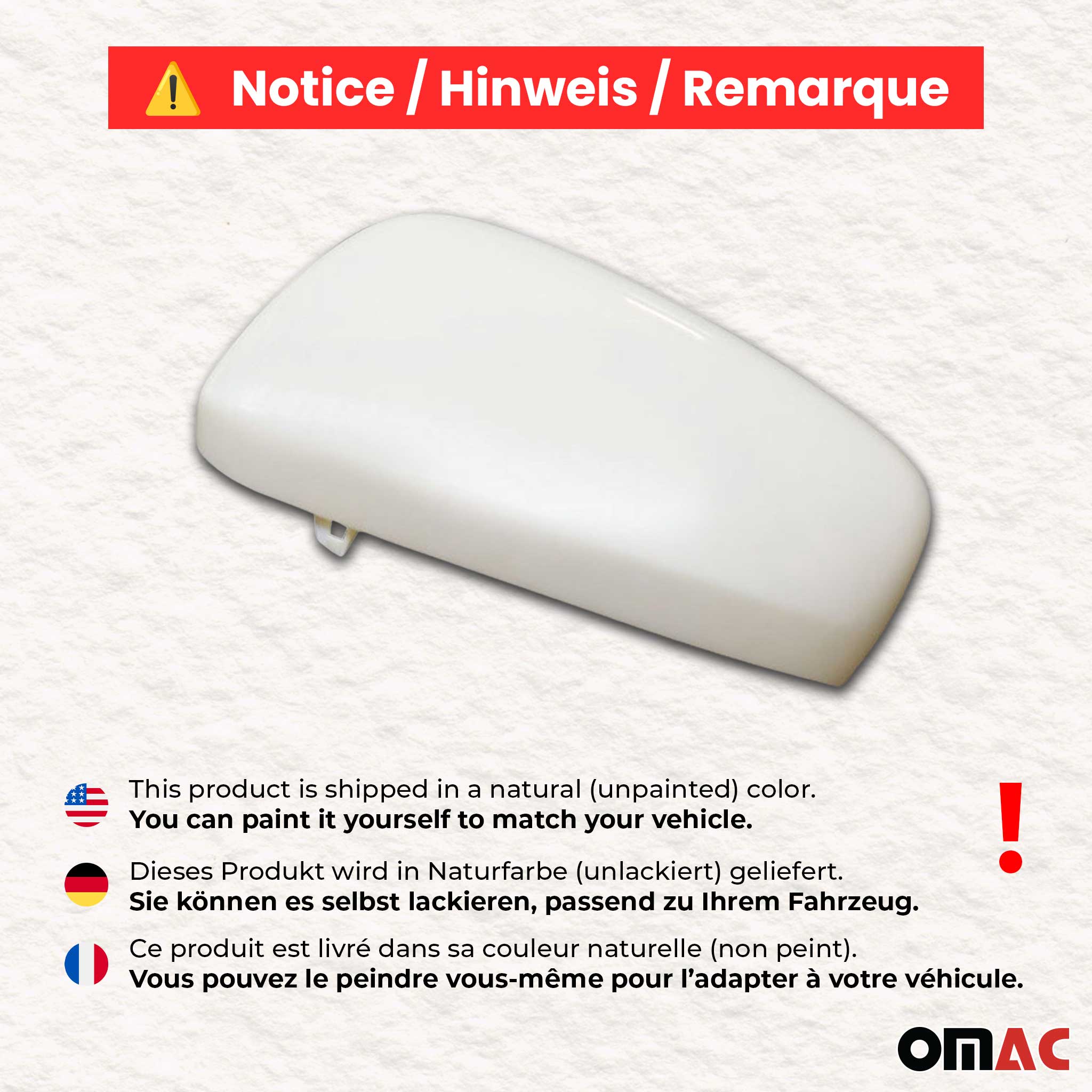 Coques de Rétroviseur pour Renault Kadjar 2015-2022 Peut être peint Gauche 1x