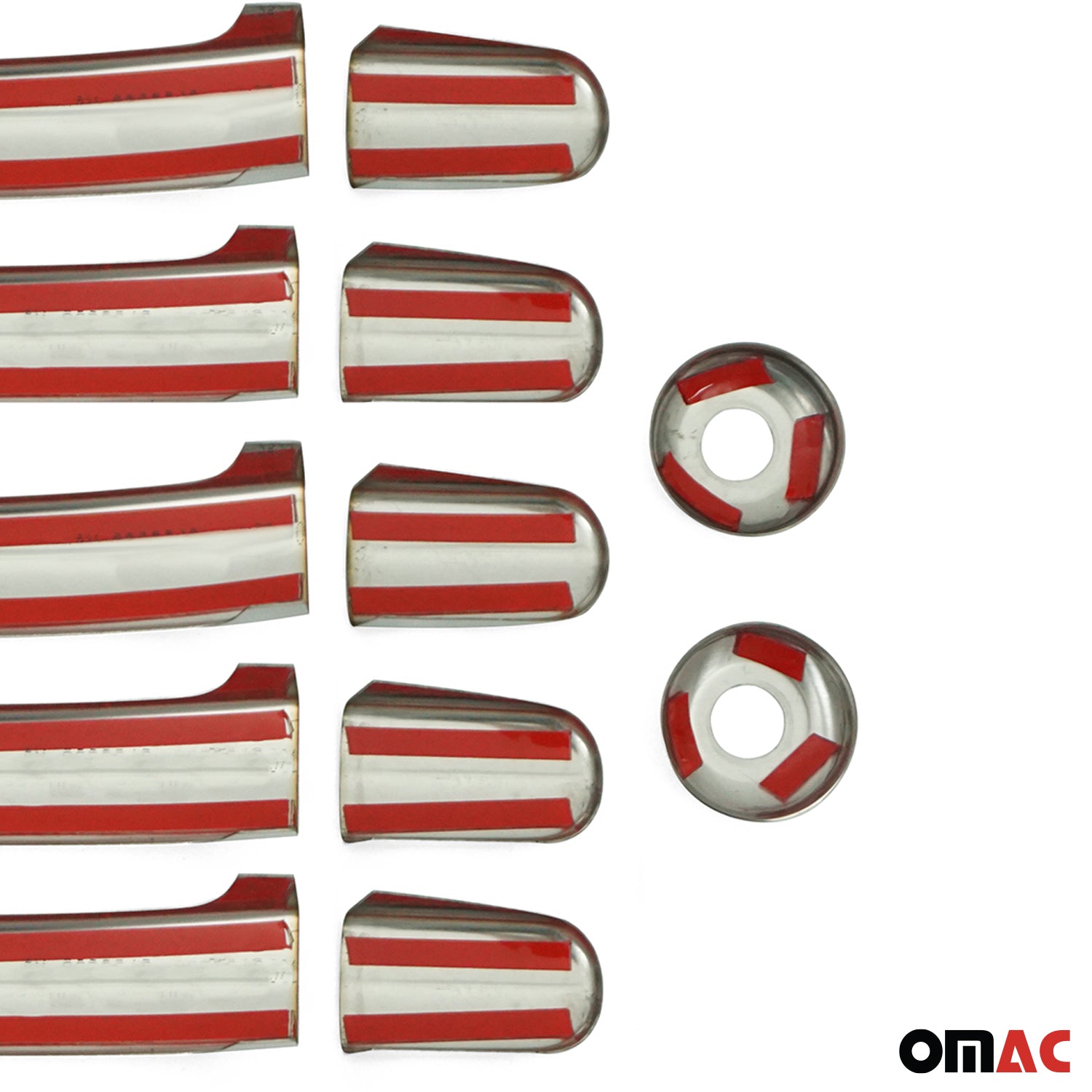 Couverture de poignée de porte pour Ford Transit 2015-2026 en Acier Inox 12Pcs