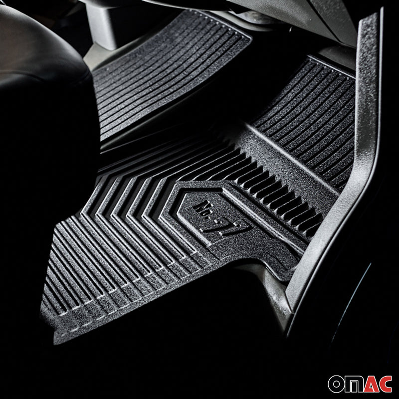 Tapis de sol pour SsangYong Musso 2018-2025 / Musso Grand 2018-25 TPE Noir 4Pcs