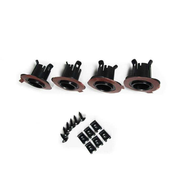 Pare-choc arrière avec marquages pour BMW 5 Series E60 2003-2010 Noir Plastique