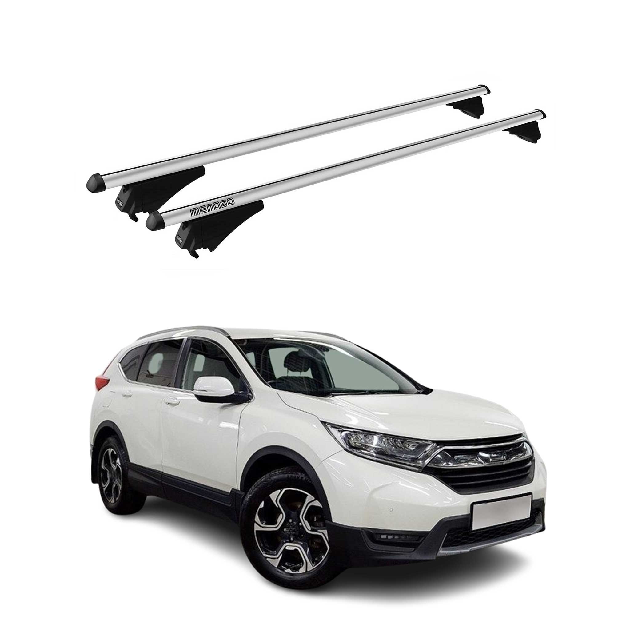 Tiger Barres de toit transversales pour Honda CR-V V 2017-2022 Gris
