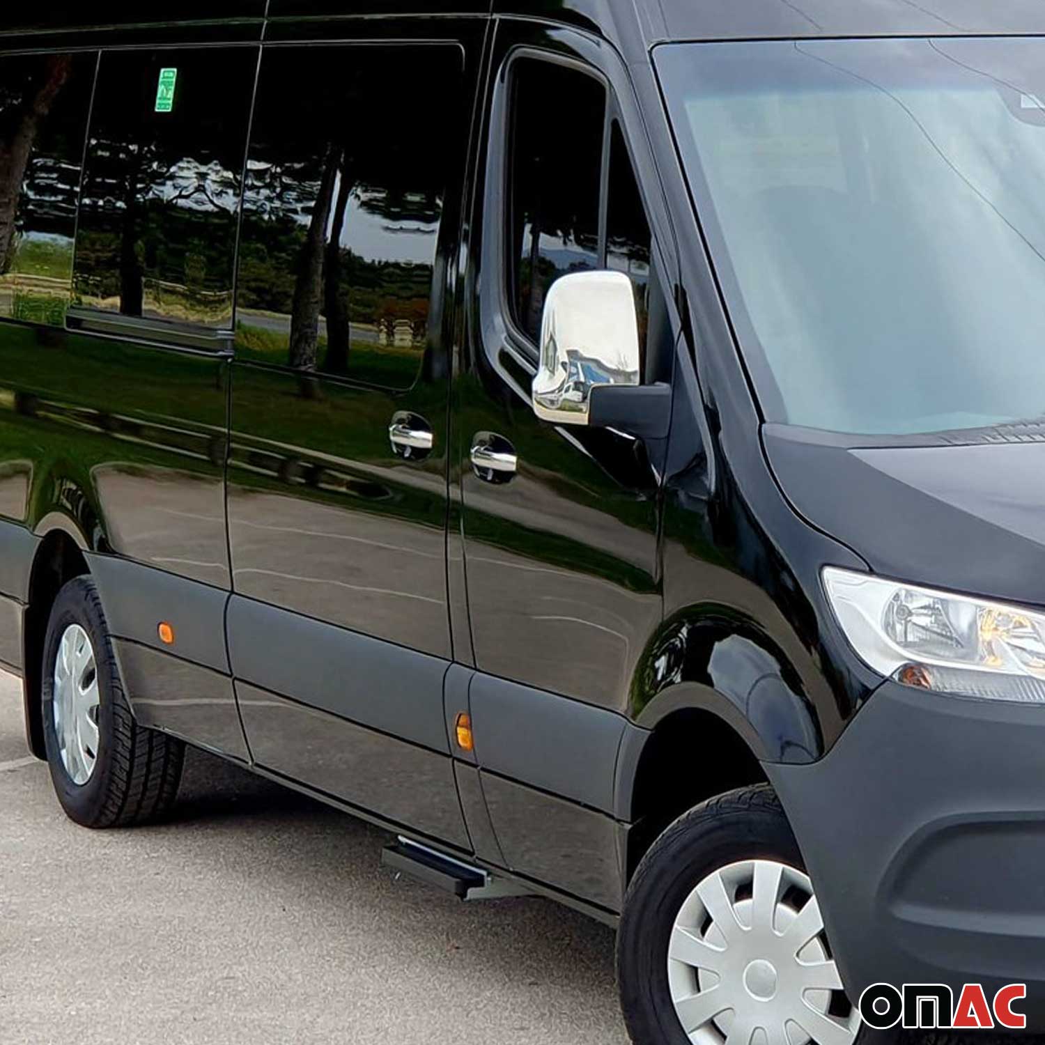 Couverture de poignée de porte pour Mercedes Sprinter 2018-2026 Acier chromé 10x