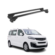 Barres de toit Transversales pour Opel Vivaro C / Zafira Life 2019-2026 TÜV Noir