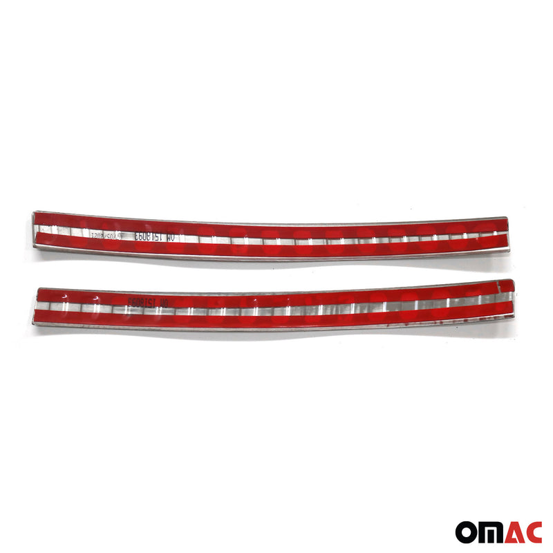 Protection Seuil de Pare-chocs Arriére Pour Citro C-Elysee 2012-2024 Inox 2Pcs