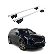 Barres de toit Transversales pour Cadillac XT4 2019-2025 Fer Argent ABE