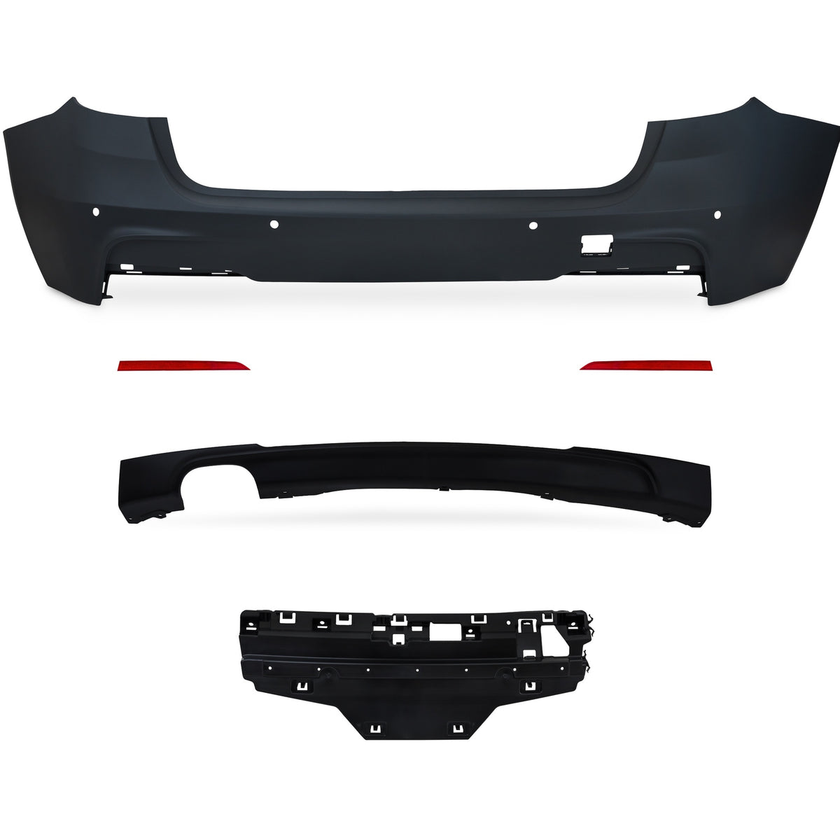 JOM Pare-choc Arrière pour BMW F31 Touring à partir de année 2012-2019 Sport-Design PDC