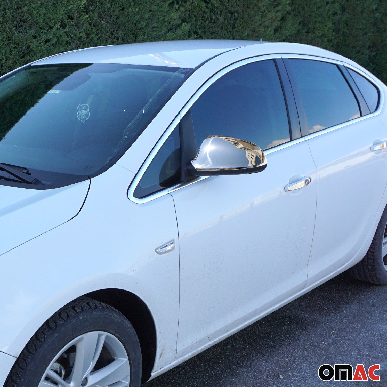 Coques de Rétroviseurs pour Opel Astra J 2009-2015 en Acier Chromé Argent