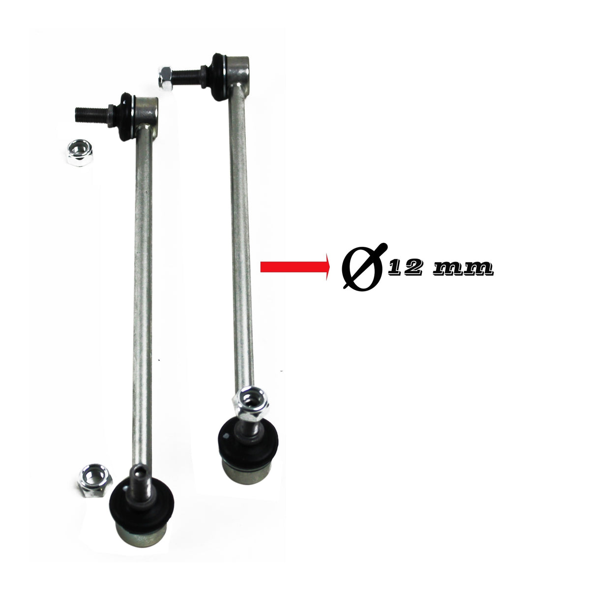 JOM Kit de Biellettes de Stabilisateur Ø12 mm pour Audi/Seat/Skoda/VW 355 mm