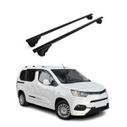Barres de toit Transversales pour Toyota Proace 2016-2026 Acier Noir 2Pcs