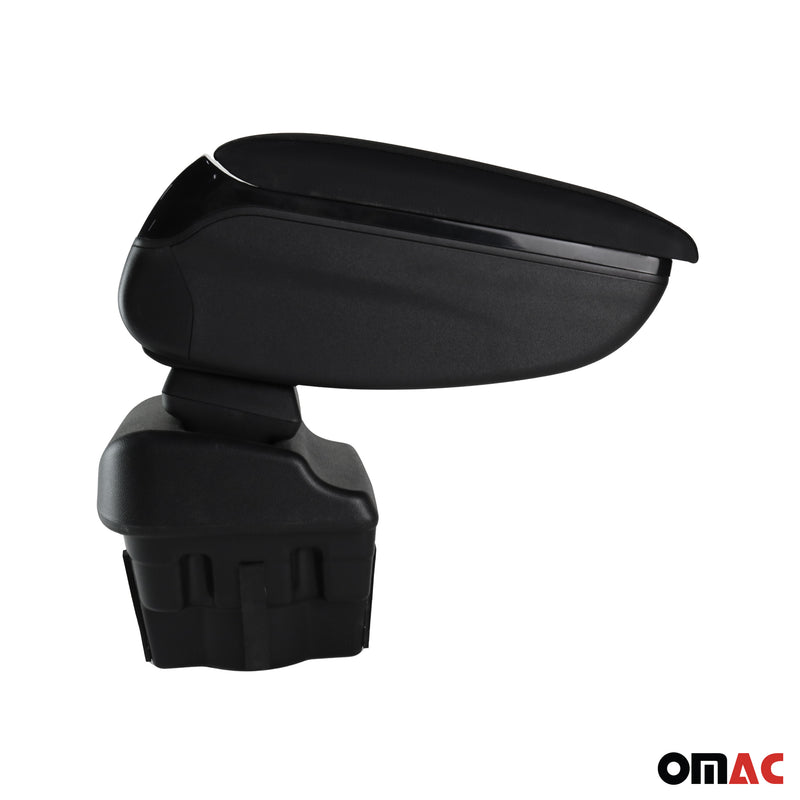 Accoudoir pour Opel Astra J Break 2009-2015 Vinyl Abs Noir Coulissant